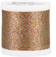 Rico Sticktwist Metallic Stickgarn No. 40 200m 937 Rainbow/Yellow