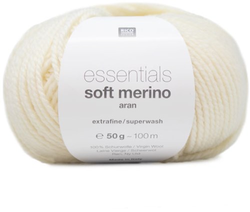 Rico Essentials Soft Merino Aran 060 Natural