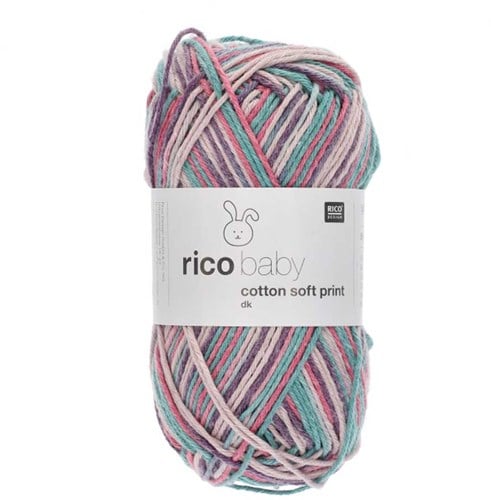 Rico Baby Cotton Soft Print dk 020 Pink-Turquoise