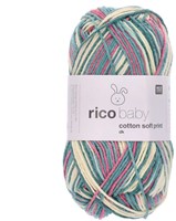 Rico Baby Cotton Soft Print dk 021 Yellow-Teal