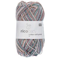 Rico Baby Cotton Soft Print dk 029 Teal-Lilac