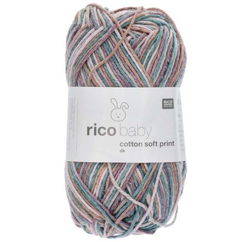 Rico Baby Cotton Soft Print dk 029 Teal-Lilac