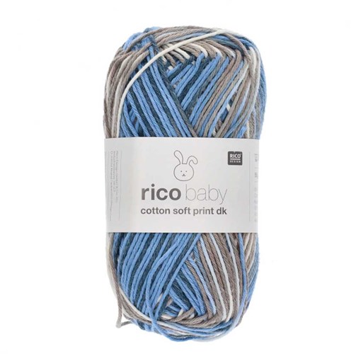 Rico Baby Cotton Soft Print dk 033 Blue-Teal