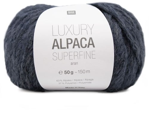 Rico Luxury Alpaca Superfine Aran 9 Blue