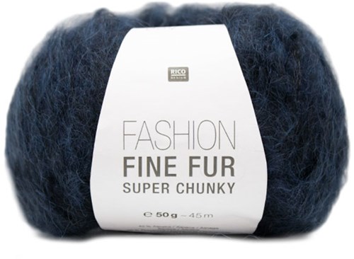 Rico Fashion Fine Fur Super Chunky 4 Marine