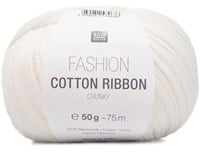 Rico Fashion Cotton Ribbon Chunky 01 Weiß