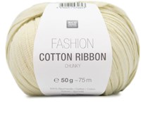 Rico Fashion Cotton Ribbon Chunky 02 Pastellgelb