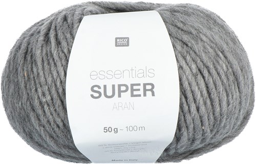 Rico Essentials Super Aran 014 Grey