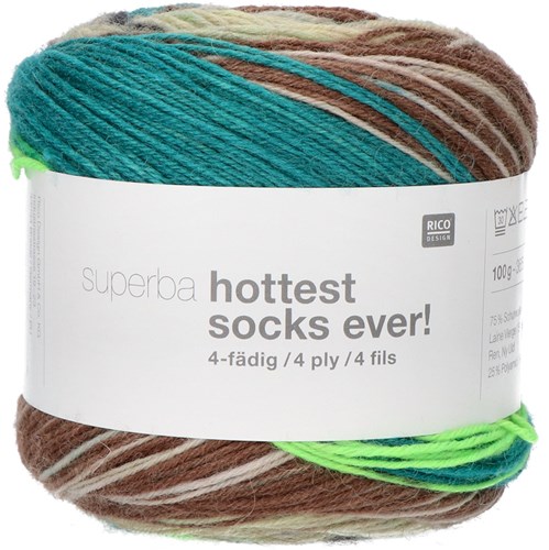Rico Superba Hottest Socks Ever! 4 ply 005 Dots