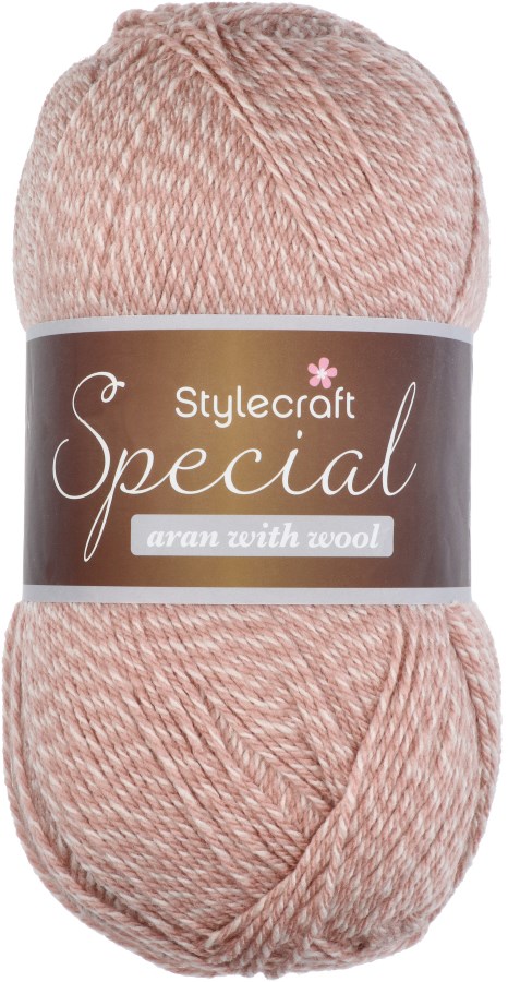 pink aran wool