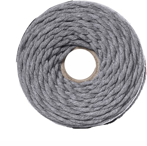 Trimits Makramee Cord Baumwolle 87m x 4mm 10 Slate Grey-3