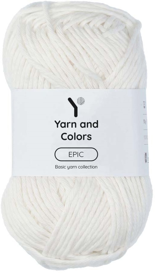 Yarn and Colors Epic 001 White Wollplatz.de