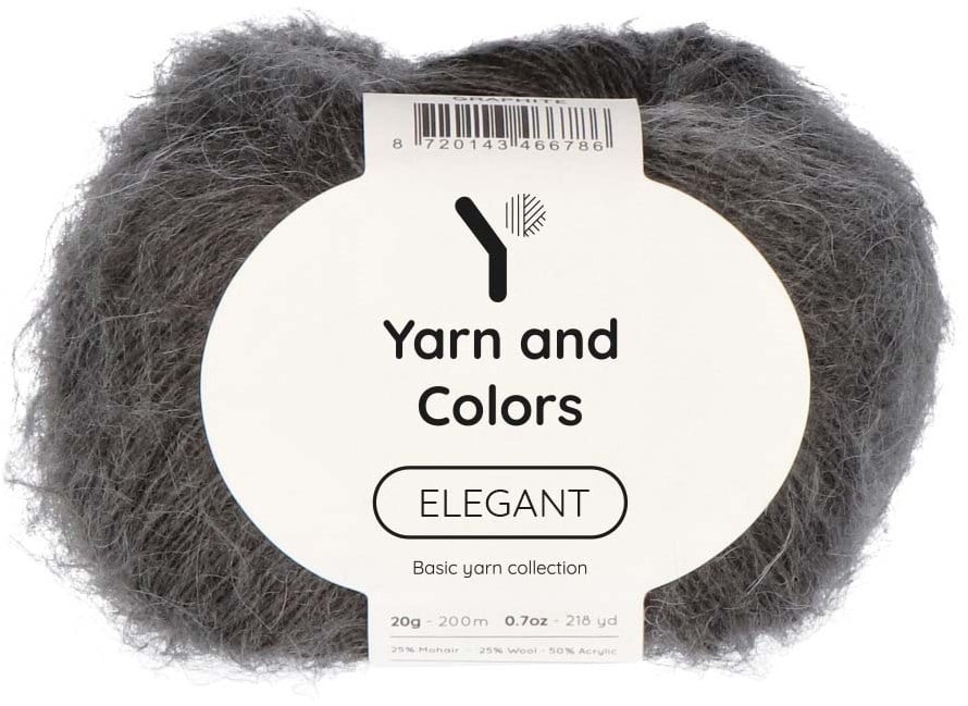 Yarn and Colors Elegant 098 Graphite Wollplatz Alles zum Stricken