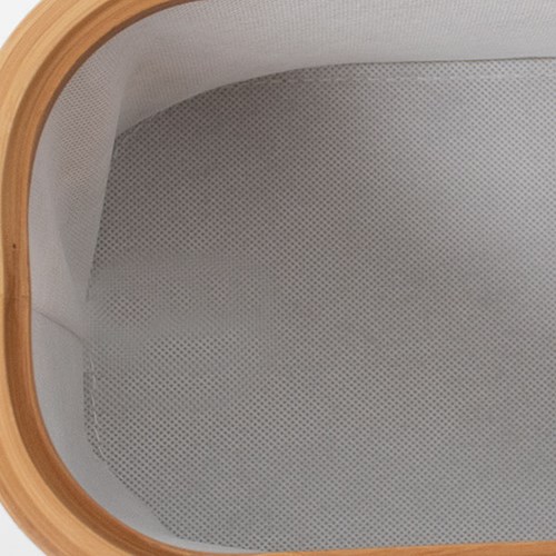Aufbewahrungsbox grobes Leinen und Bambus Naturfarben-2