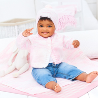 Strickanleitung Stylecraft Sweet Dreams Baby Cardigan, Hat & Blanket-2