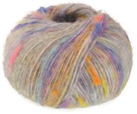 Lana Grossa Cassata 0012 Hellgrau/Violett/Saphirblau/Zartgelb/Graurosa/Pfirsich