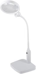 PURElite Multifunktionale Lupe und Tischlampe: Weiß