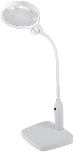 PURElite Multifunktionale Lupe und Tischlampe: Weiß