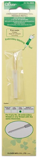Clover Zierstichnadel Nachfüllmaterial 6-ply