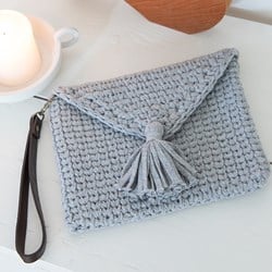 Häkelanleitung RibbonXL Strick-Look Clutch
