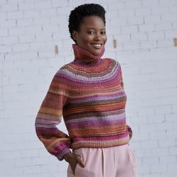 Katia Angelo Pullover mit aktualisiertem Garn- und Strickpaket