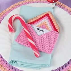 Yarn and Colors Colorful Christmas Menu Holder Häkelpaket