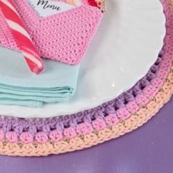 Häkelanleitung Yarn and Colors Colorful Christmas Placemats