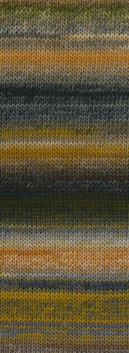 Lana Grossa Colorissimo 215 Orangebraun,Silber-,Hellgrau,Hellbeige,Blau-, Stahlgrau,Moos-,Waldgrün-2