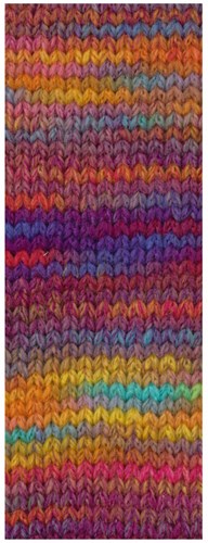 Lana Grossa Cool Merino Color 315 Dunkelfuchsia/Rost/Graublau/Pink/Dotter-/ Senfgelb/Royal/Türkis/Gelbgrün/Orange/Pink-2