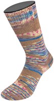 Lana Grossa Cool Wool 4 Socks Print 3 7203 Beige/Kornblume/Weiß/Pink/Lila-3