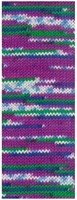 Lana Grossa Cool Wool 4 Socks Print 3 7207 Viola/Grün/Dunkelblau/Weiß/Hellblau-2
