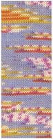 Lana Grossa Cool Wool 4 Socks Print 3 7208 Veilchenblau/Curry/Tonrot/Ecru/Fuchsia-2