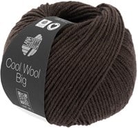 Lana Grossa Cool Wool Big 1020 Schwarzbraun