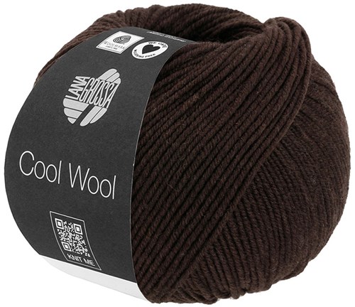 Lana Grossa Cool Wool 2113 Schwarzbraun