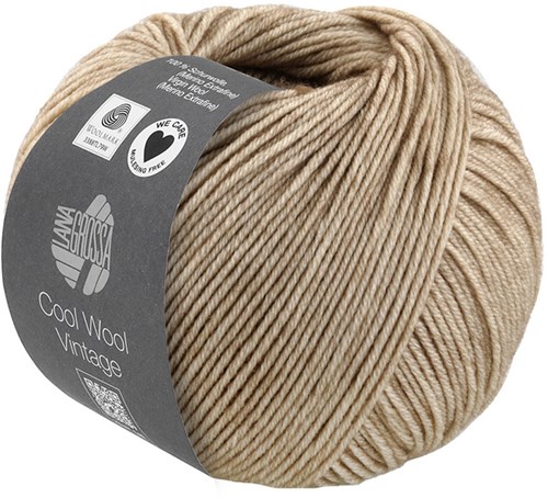 Lana Grossa Cool Wool Vintage 7382 Sandbeige
