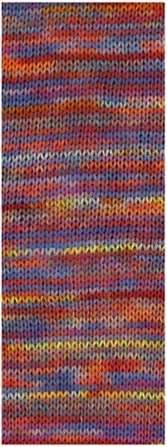 Lana Grossa Cotonella Multi 101 Dunkelrot/Blau/Gelb/Orange-2