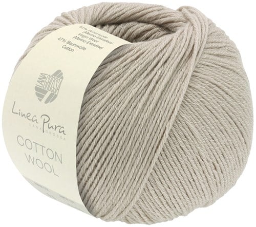 Lana Grossa Cotton Wool 008 Graubeige
