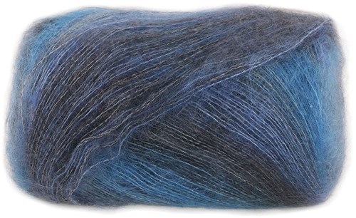 Lana Grossa Cottonhair 103 Dunkelgrau/Jeans-/Graublau/Marine/Anthrazit