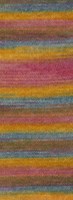 Lana Grossa Cottonhair 106 Umbra/Beere/Ockergelb/Altrosa/Pink/Fuchsia/Rauchblau-2