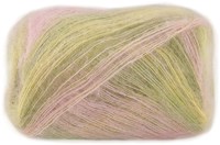 Lana Grossa Cottonhair 108 Vanille/Rosa/Altrosa/Dunkeloliv/Lindgrün