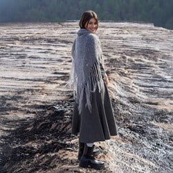 Katia 50 Mohair-Farbtöne Maxi-Dreiecksschal-Garn- und Strickpaket