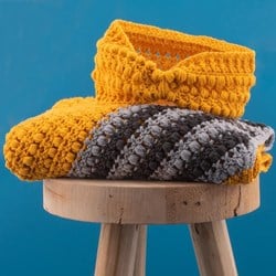 Häkelanleitung Yarn and Colors Criss Cross Dot Headband