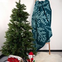 Arctic Bloom Decke Dark Blue Häkelpaket - Exklusive Muster