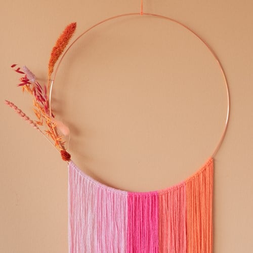 Makramee Anleitung Yarn and Colors Degradé Wall Hanging 2.0