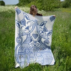 Zen Tangle Cats Mosaik- oder Interlocking-Garn- und Häkelset