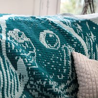 Little Green Feather Decke Garnset - Exklusive Musterung-3