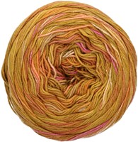 Lana Grossa Gomitolo Denim Grafitti 359 Ocher / olive / pink / orange / clay red / ivory-2