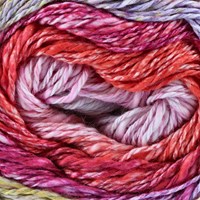 Lana Grossa Gomitolo Collina 1015 sand/lilac/fuchsia/salmon/rose/subtle green/yellow-2