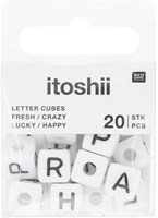 Rico Würfelperlen Armband Set fresh/crazy/lucky/happy - White-2