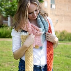 Dreieckstuch Strickpaket Elegant